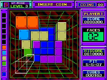 Block Out (Japan) screen shot game playing